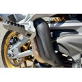 CNC Racing Carbon Fiber Lower Exhaust Pipe Guard for the Akrapovic Full System for the Ducati Multistrada V4 / S / Sport / Pikes Peak CNC Racing Carbon Fiber Lower Exhaust Pipe Guard for the Akrapovic Full System for the Ducati Multistrada V4 / S / Sport / Pikes Peak
